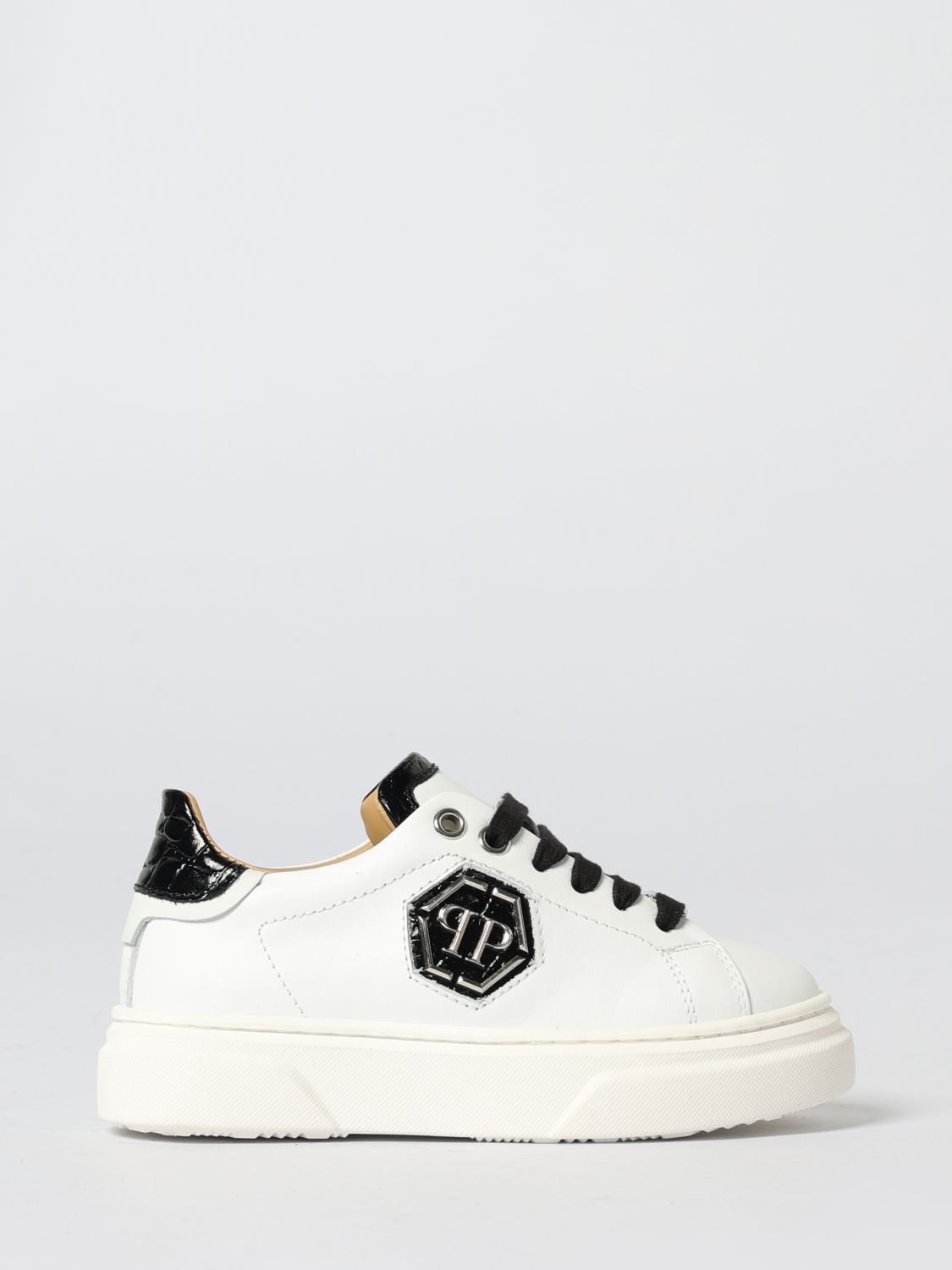 Philipp Plein Shoes  Kids Color Black In White