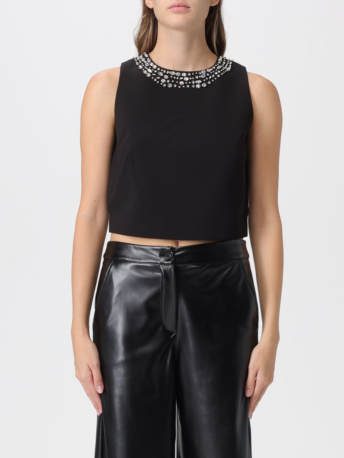 Liu •jo Top Liu Jo Woman Color Black In Black