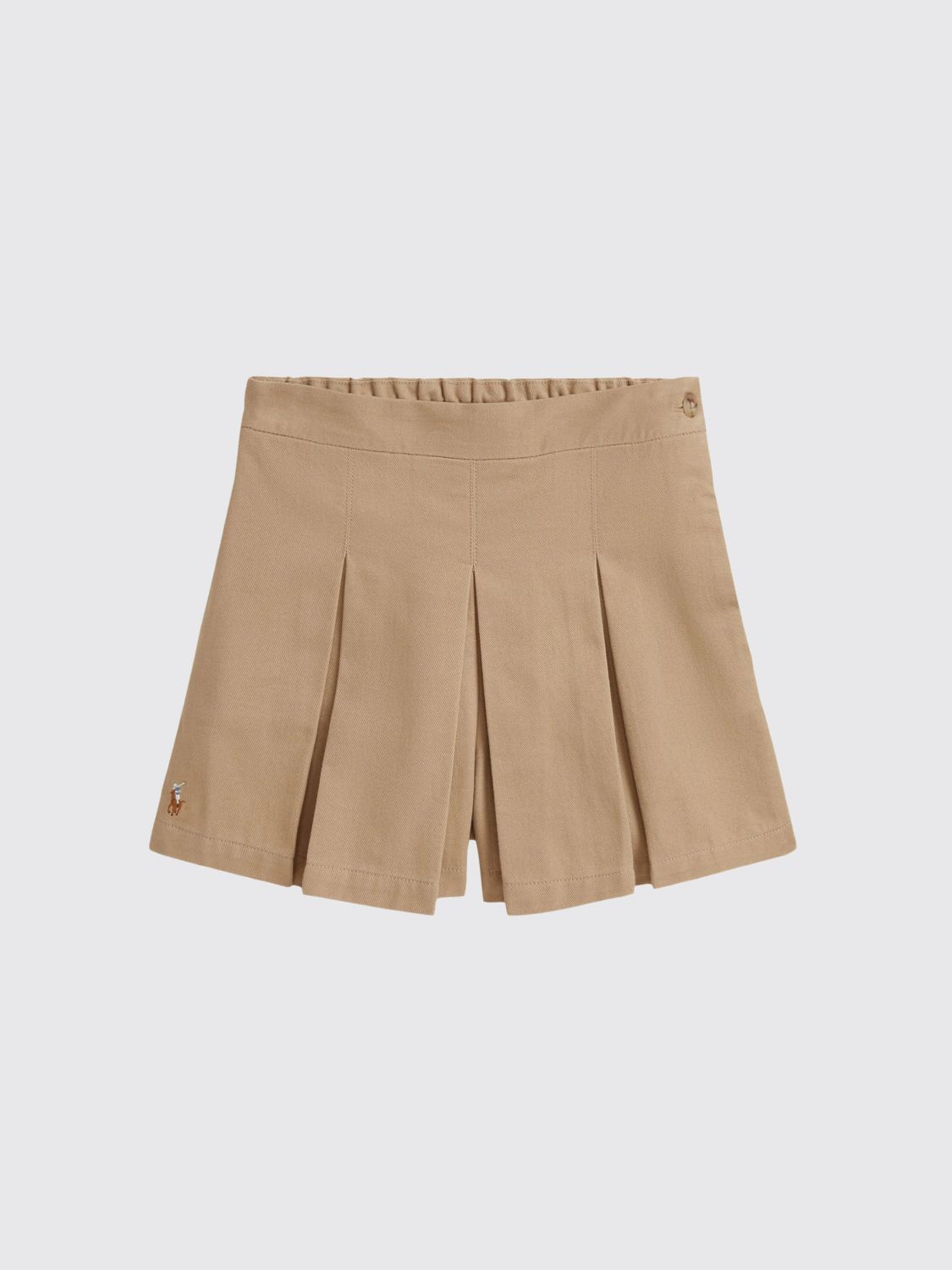 Polo Ralph Lauren Pleated Skorts In Brown