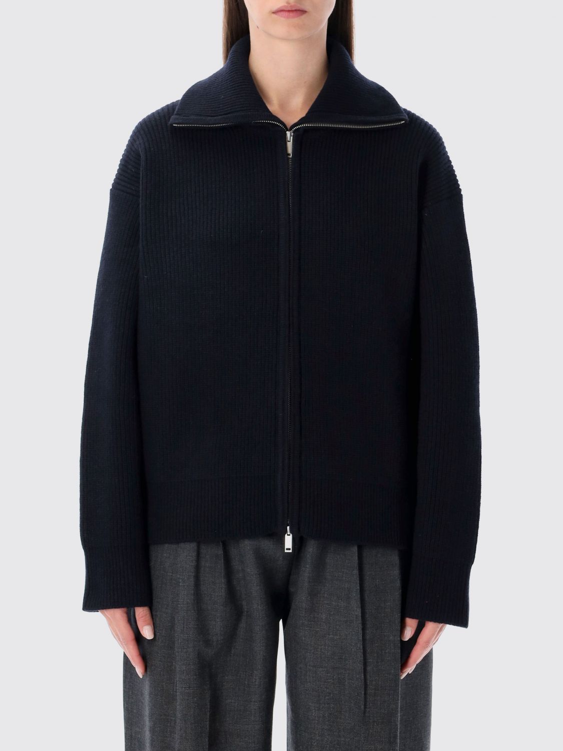 Studio Nicholson Sweater Woman Color Navy In Blue