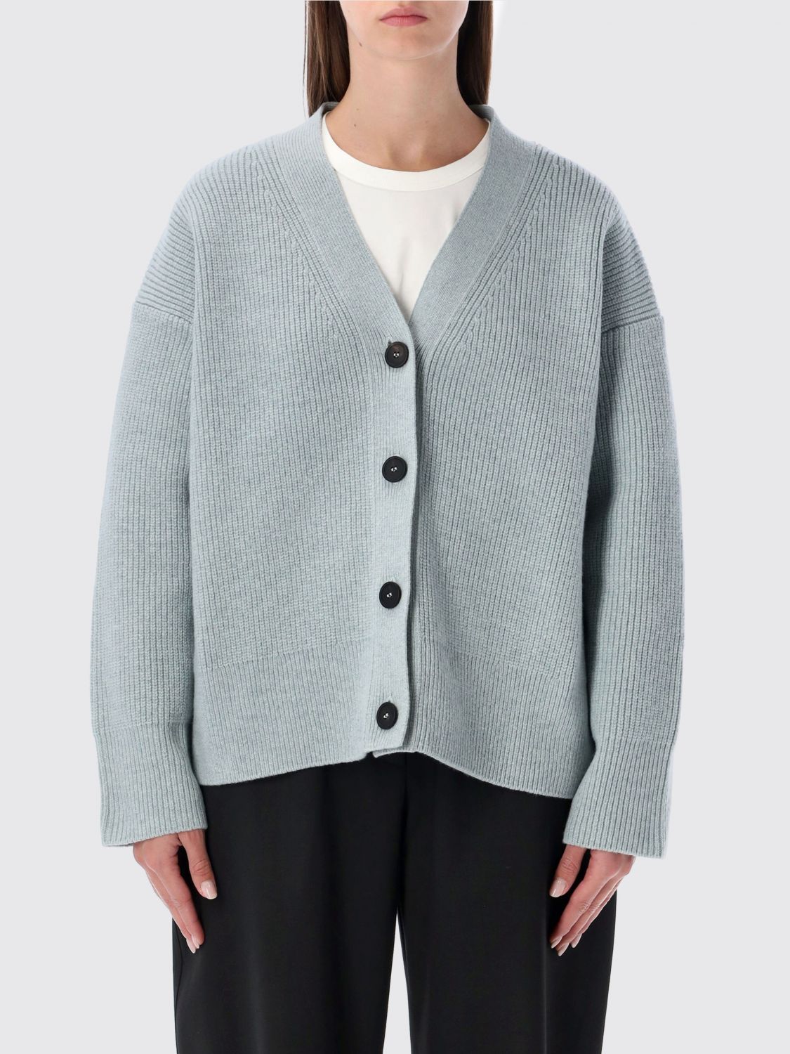 Studio Nicholson Whitt Merino Wool Cardigan In Blue