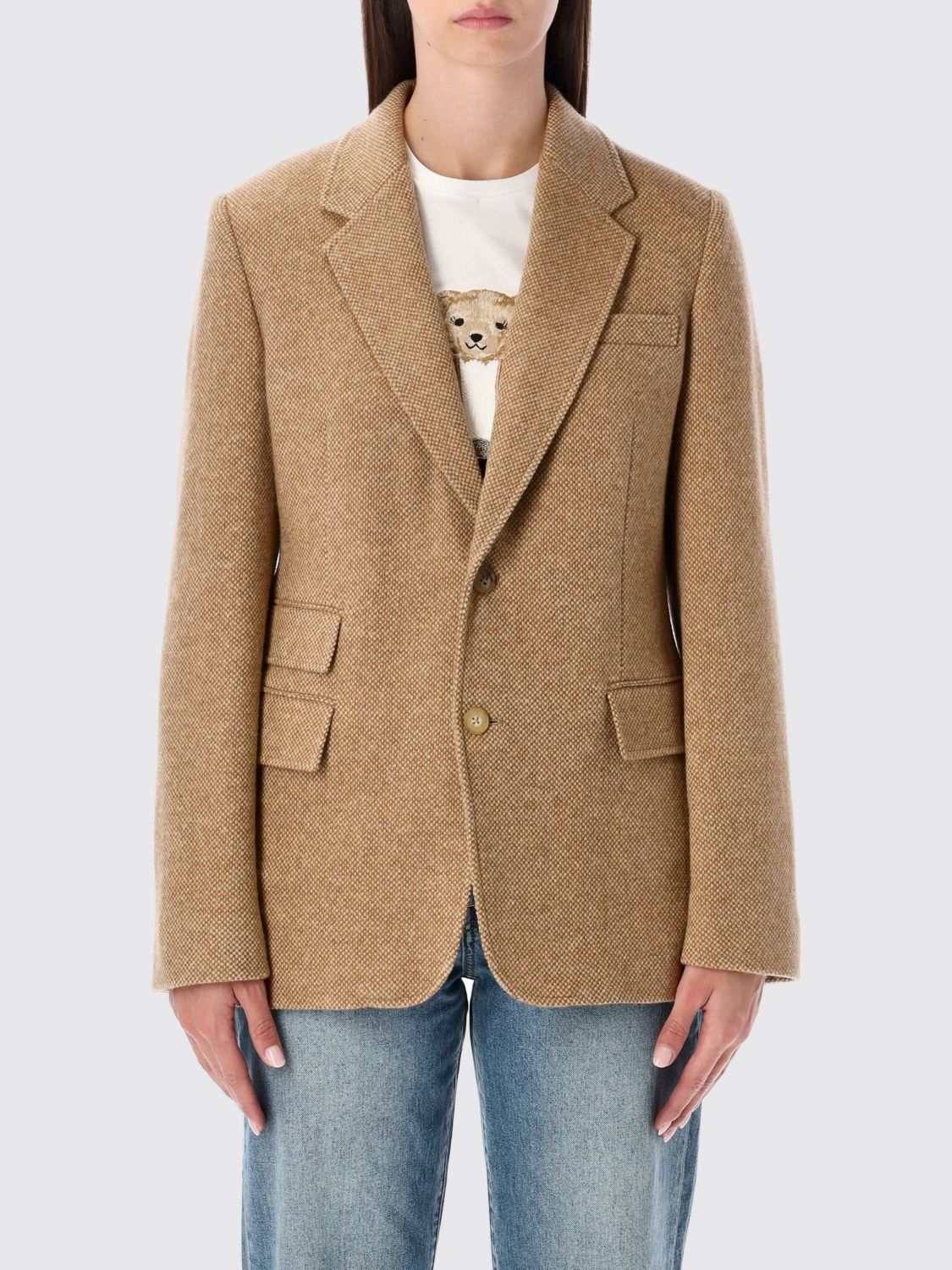 Polo Ralph Lauren Jacket Woman Color Camel In Brown