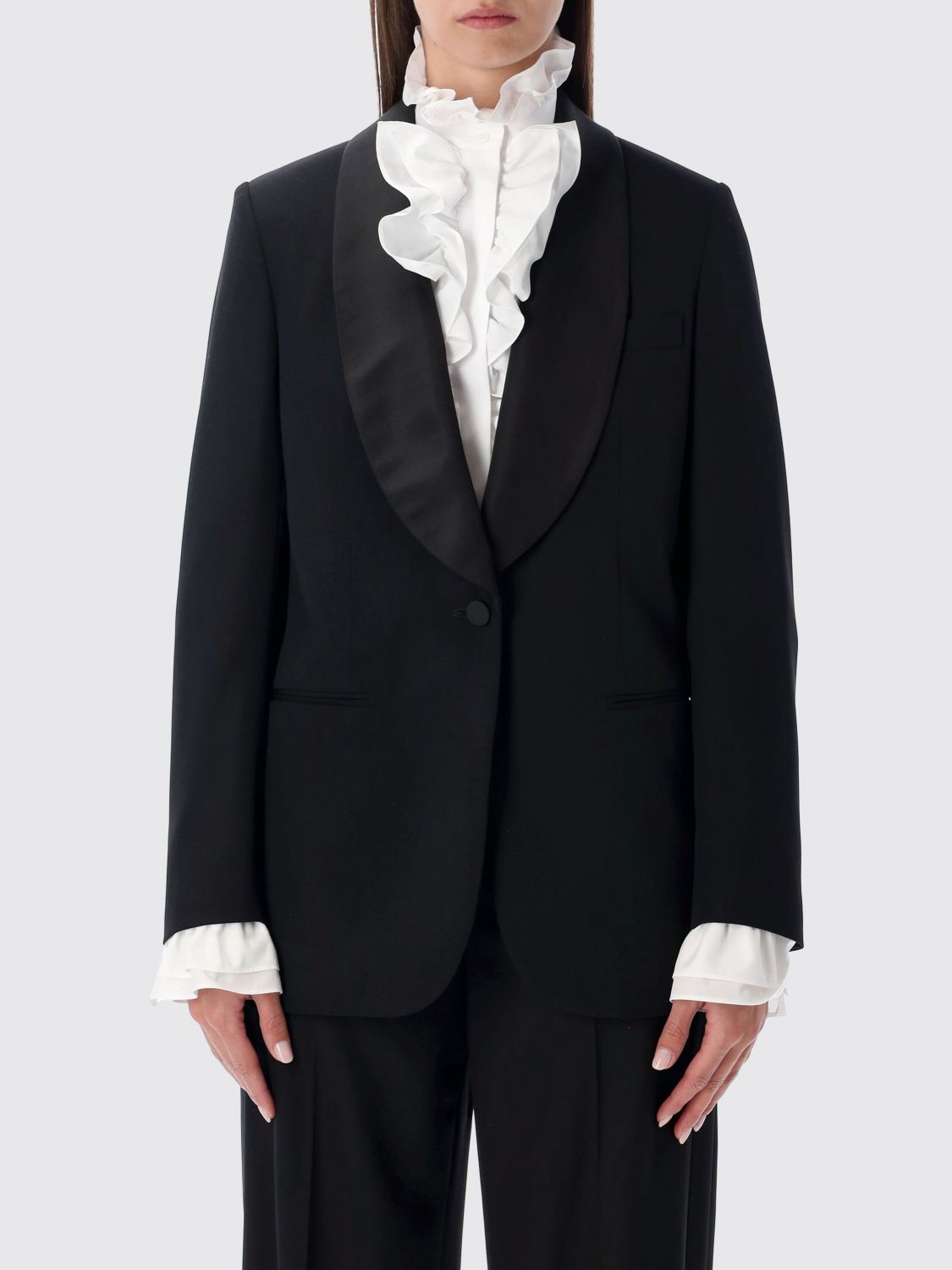 Polo Ralph Lauren Jacket Woman Color Black In Black