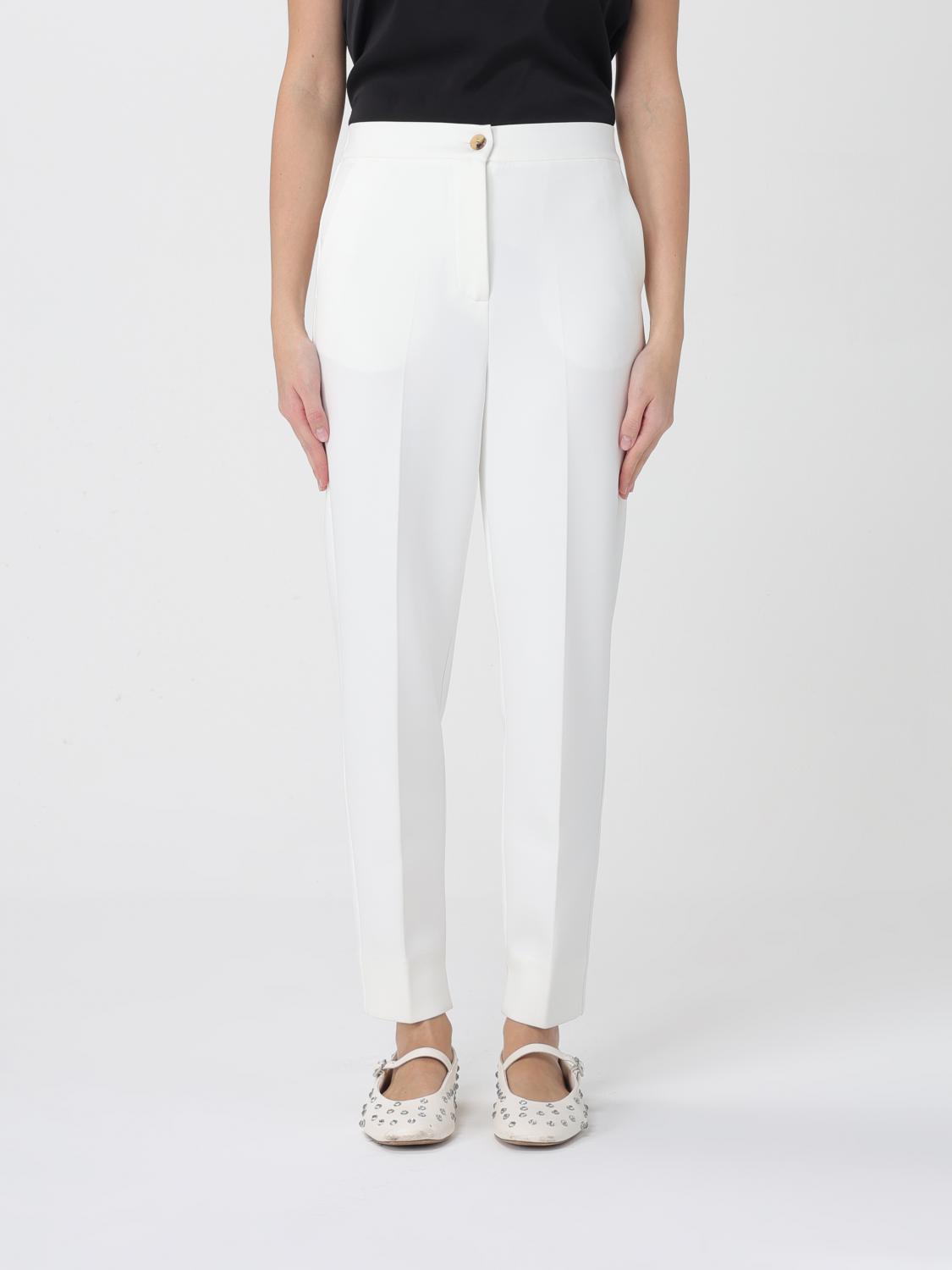 Mm Max Mara Pants Woman Color White