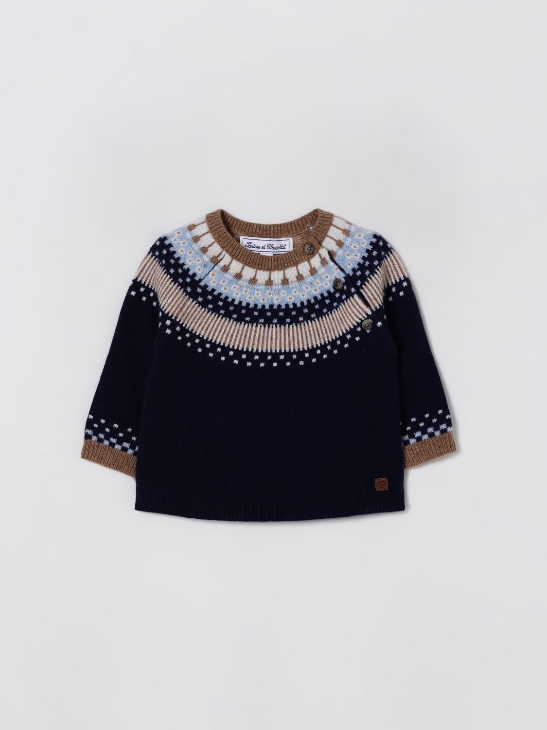 Tartine Et Chocolat Sweater Kids Color Blue In Black