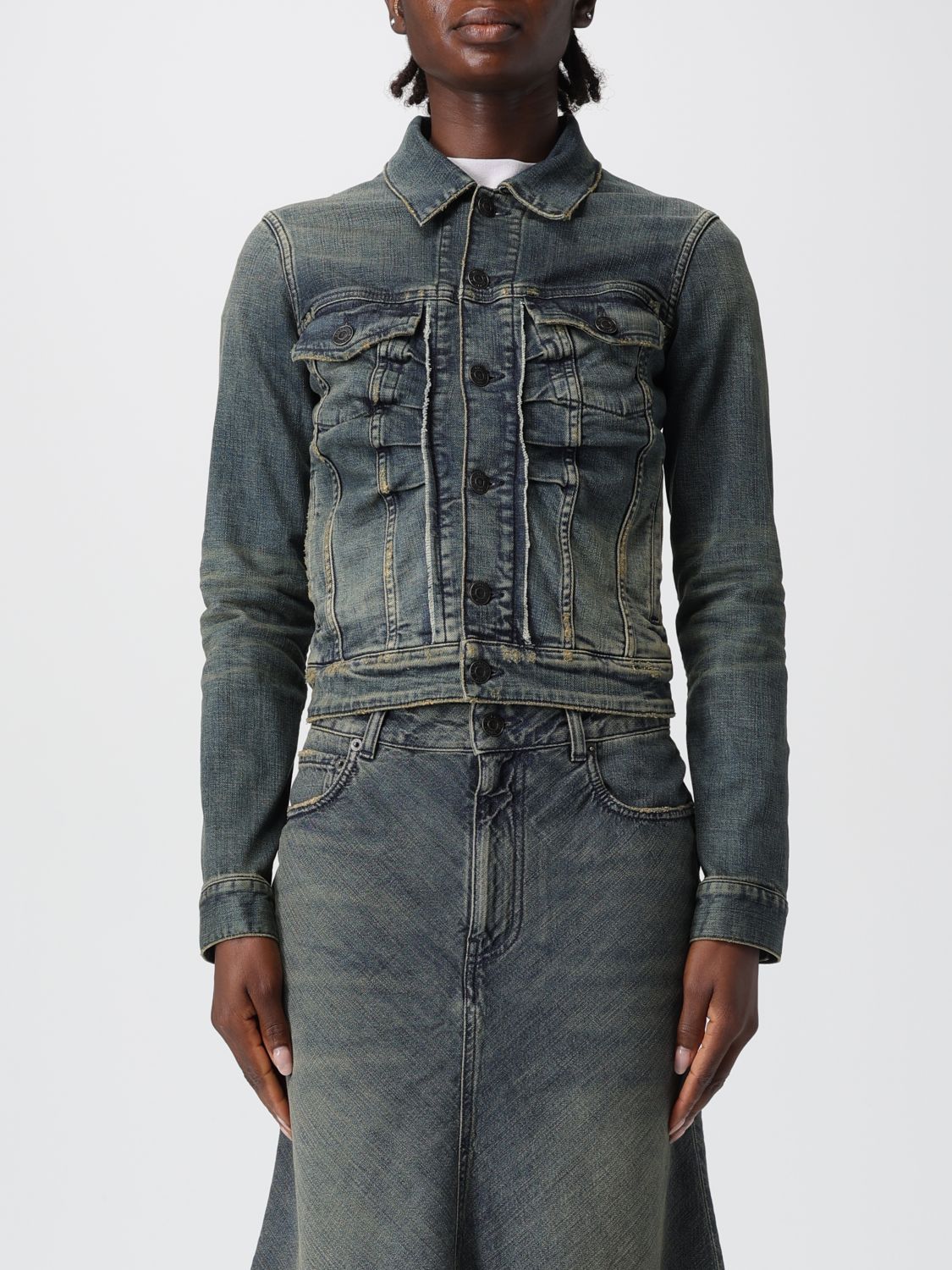 Balenciaga Blazer  Woman Color Blue In Blue