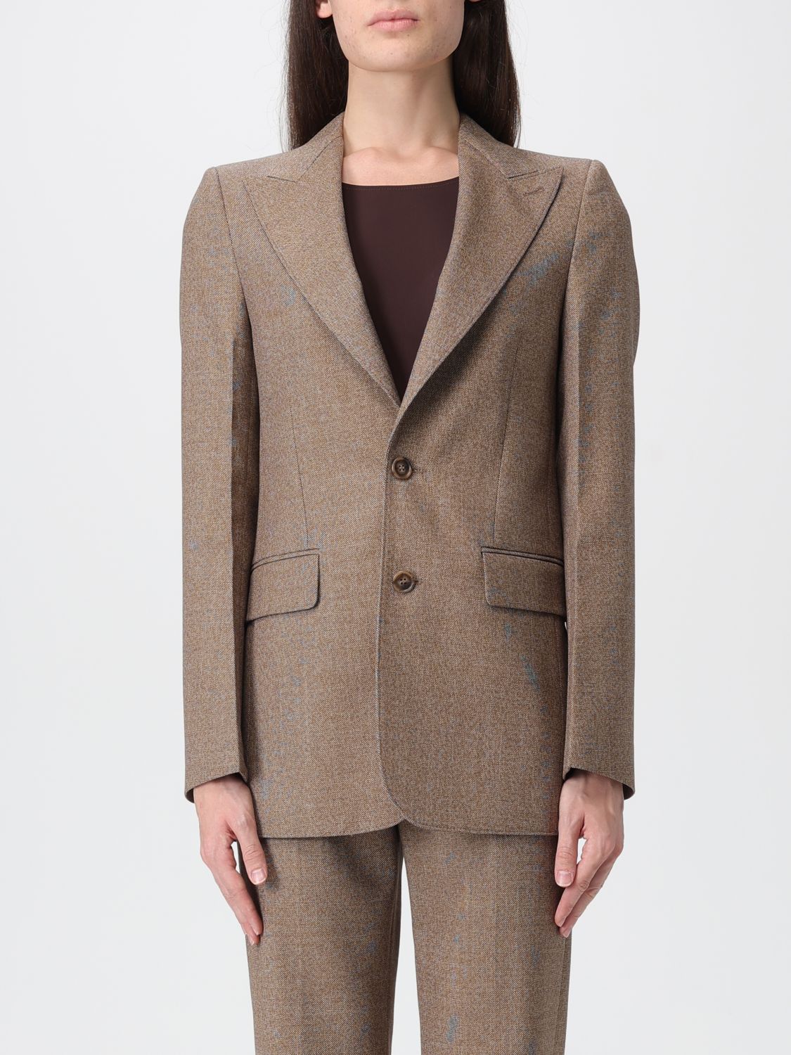 Mm6 Maison Margiela Jacket  Woman Color Dove Grey In Brown
