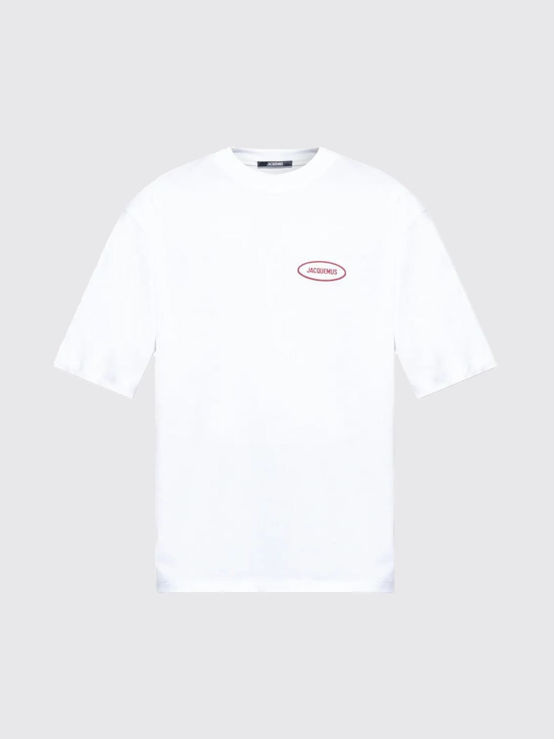 Jacquemus Crew Neck Short Sleeve Fitted T-shirt In White