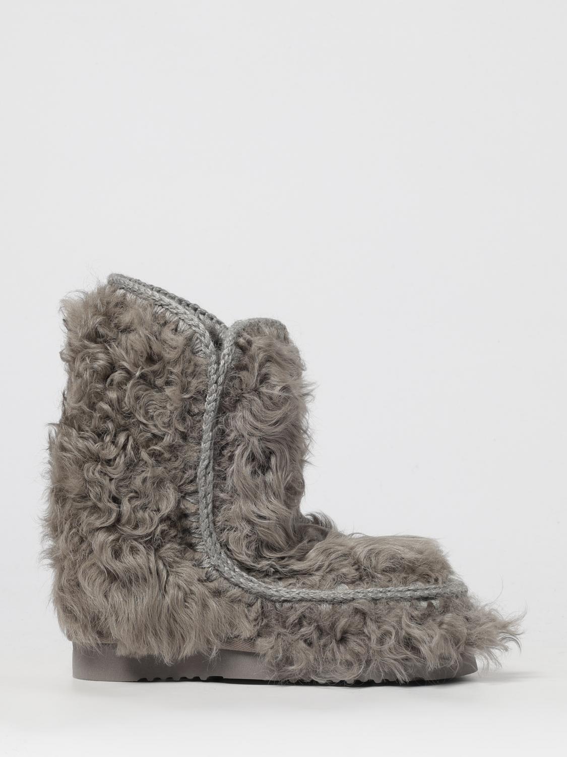 Mou Eskimo 18 Checkiang Fur Boots In Multi