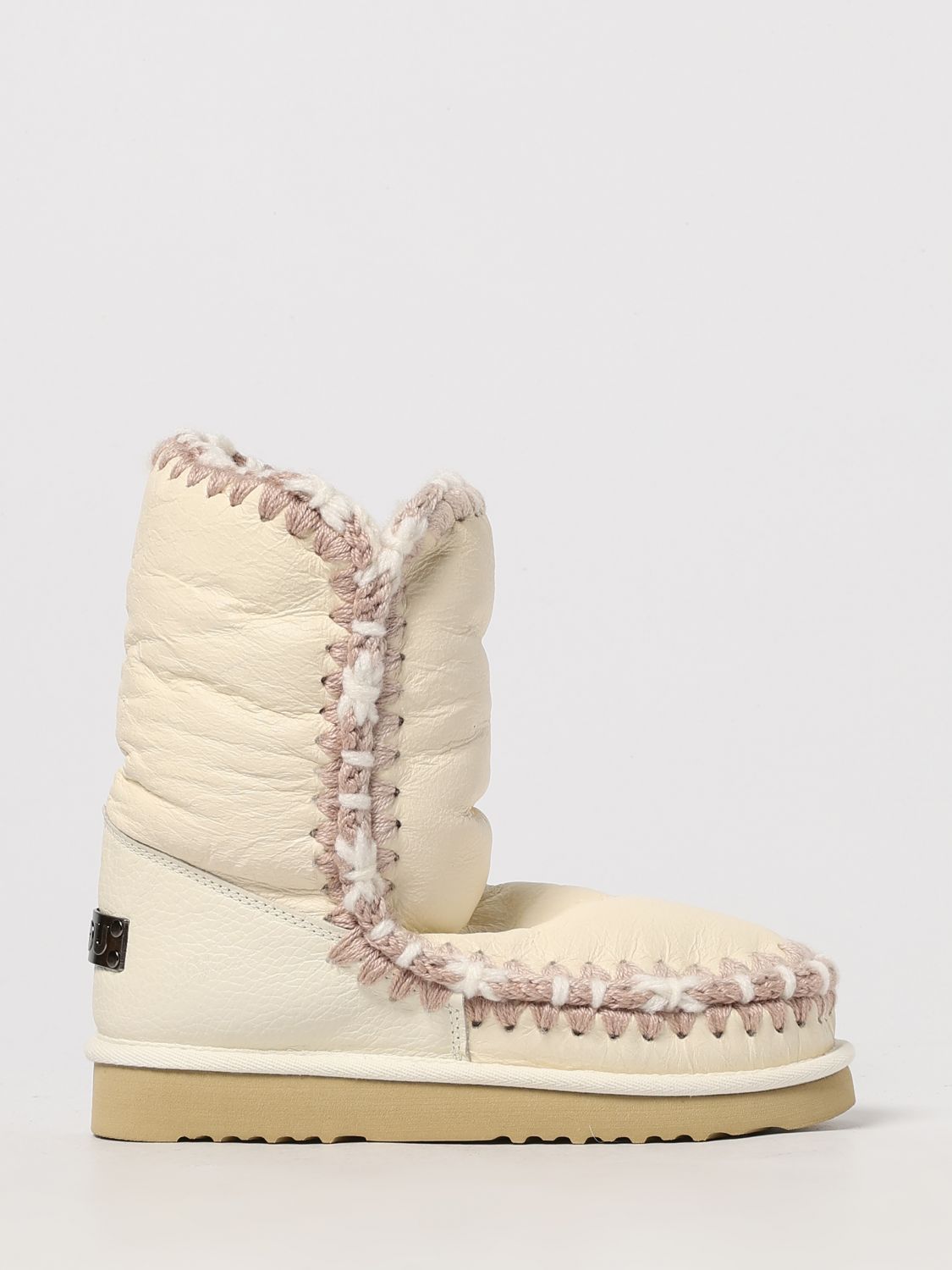 Mou Flat Ankle Boot  Woman Color White In Multi
