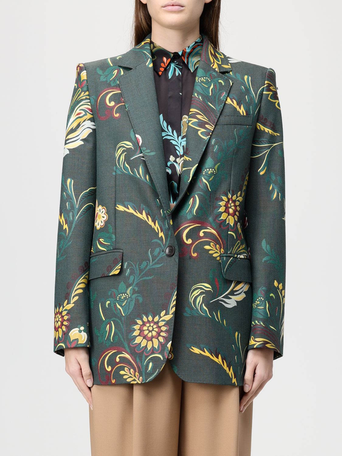 Etro Blazer  Woman Color Green In Green