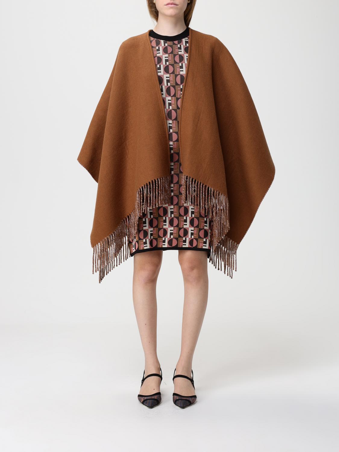 FENDI FENDI Coat Woman color Camel　FENDI コート ウィメンズ カラー キャメル