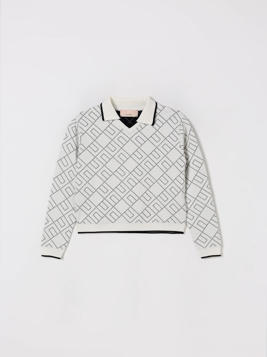 Elisabetta Franchi La Mia Bambina Sweater  Kids Color Ivory In White