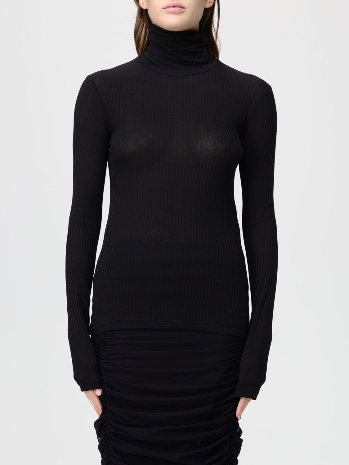 Mar De Margaritas Sweater Woman Color Black In Black