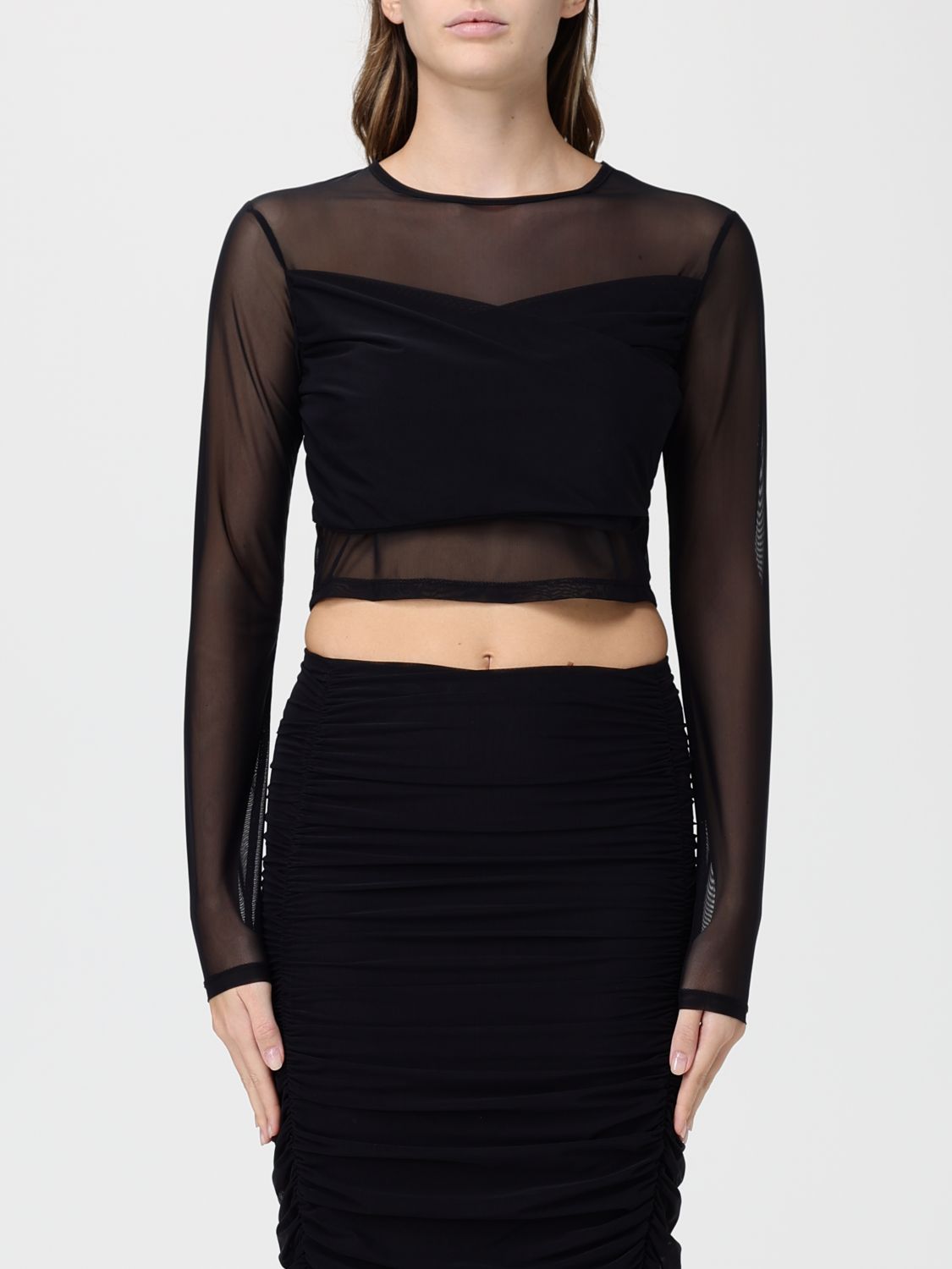 Mar De Margaritas Top  Woman Color Black In Black