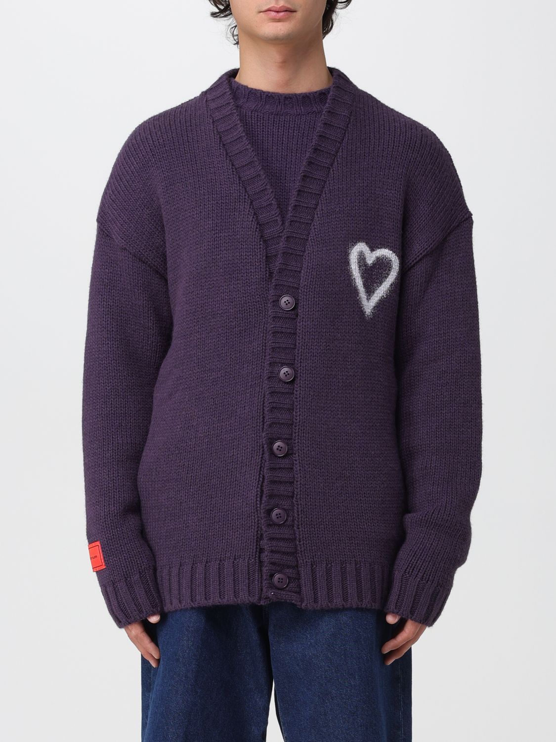 Vision Of Super Cardigan  Men Color Grey In Pink