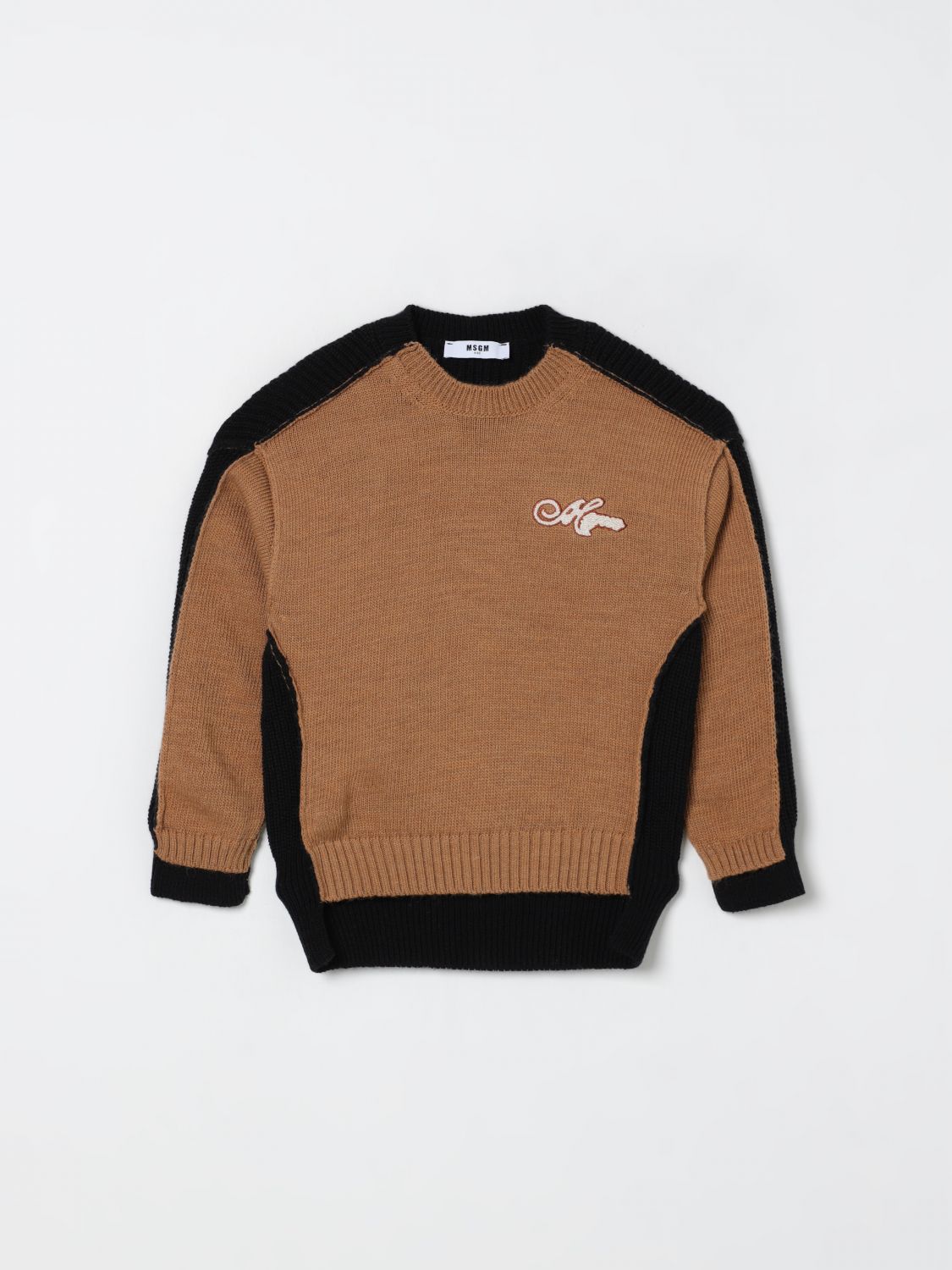 Msgm Sweater  Kids Kids Color Biscuit In Brown