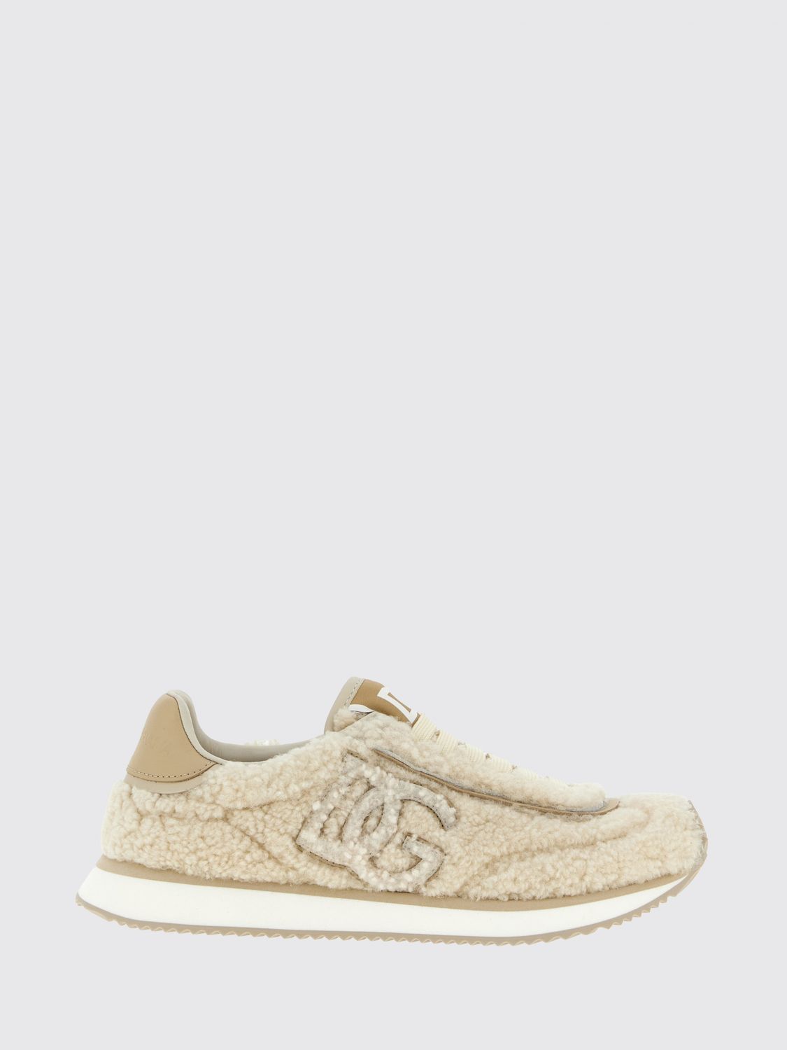 Dolce & Gabbana Dg Cushion Sneakers Beige In White