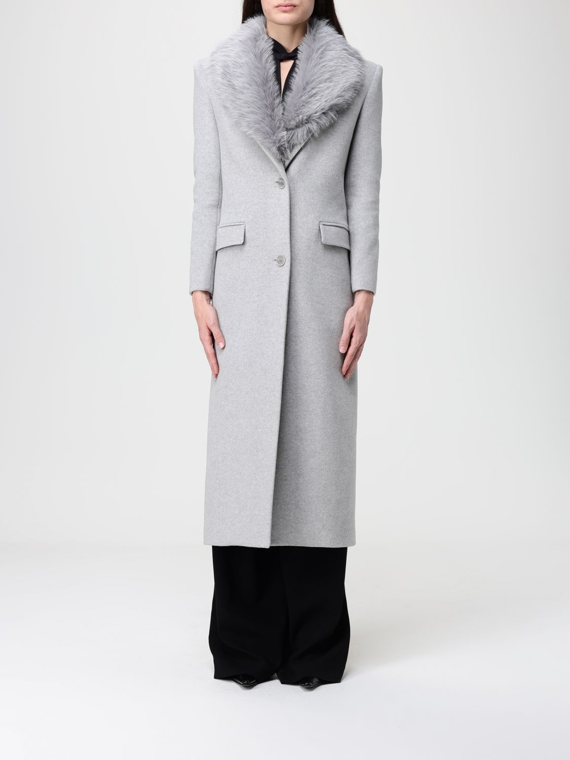 Patrizia Pepe Coat  Woman Color Grey In Gray