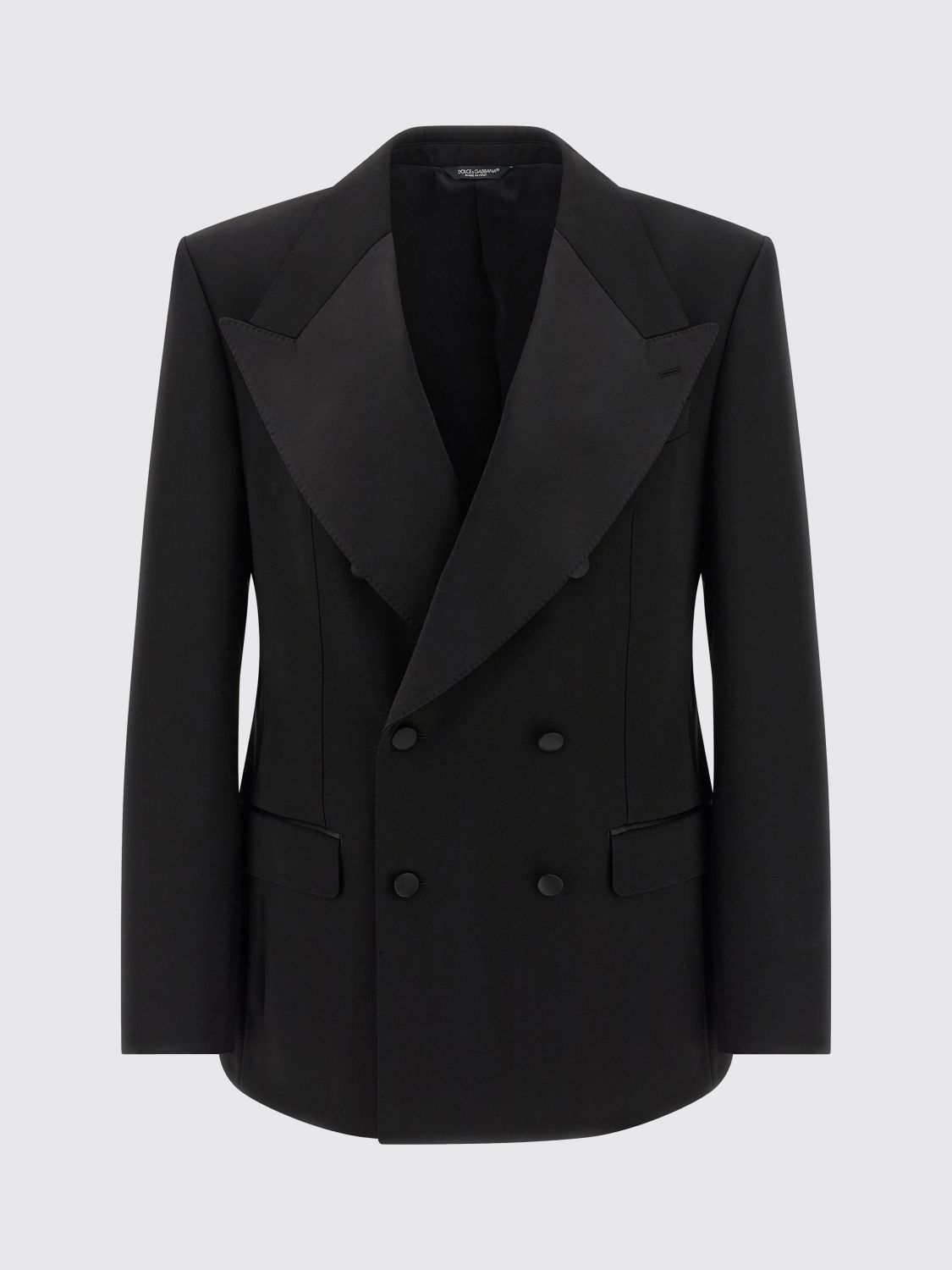 Dolce & Gabbana Double-breasted Sicilia Jacket In Black