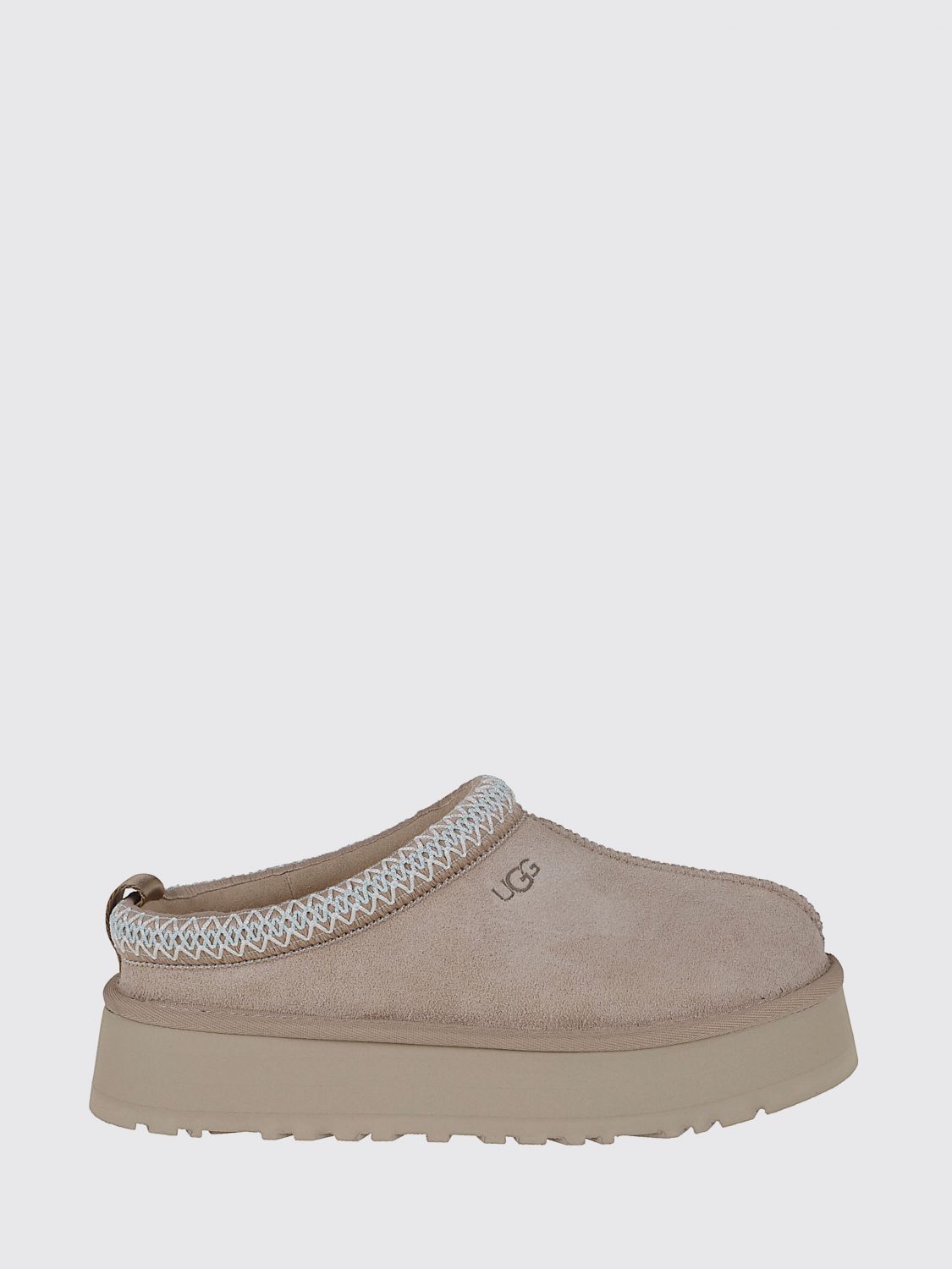 Ugg Tasman Sand-coloured Slipper In Gray