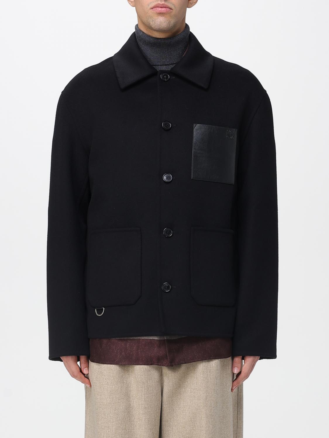 LOEWE LOEWE Coat Men color Black　ロエベ コート メンズ カラー ブラック
