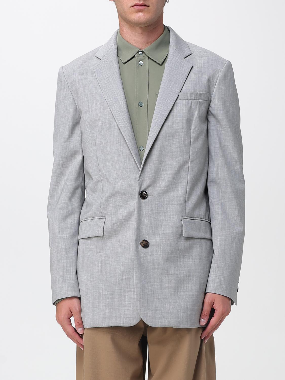 Loewe Jacket Men Grey In Gray