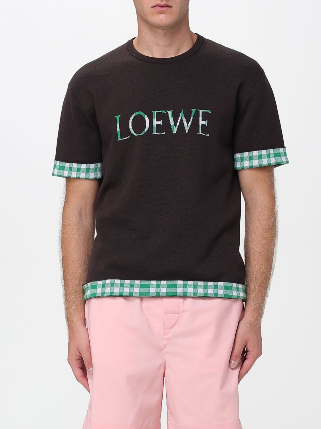 Loewe Short-sleeved T-shirt In Brown