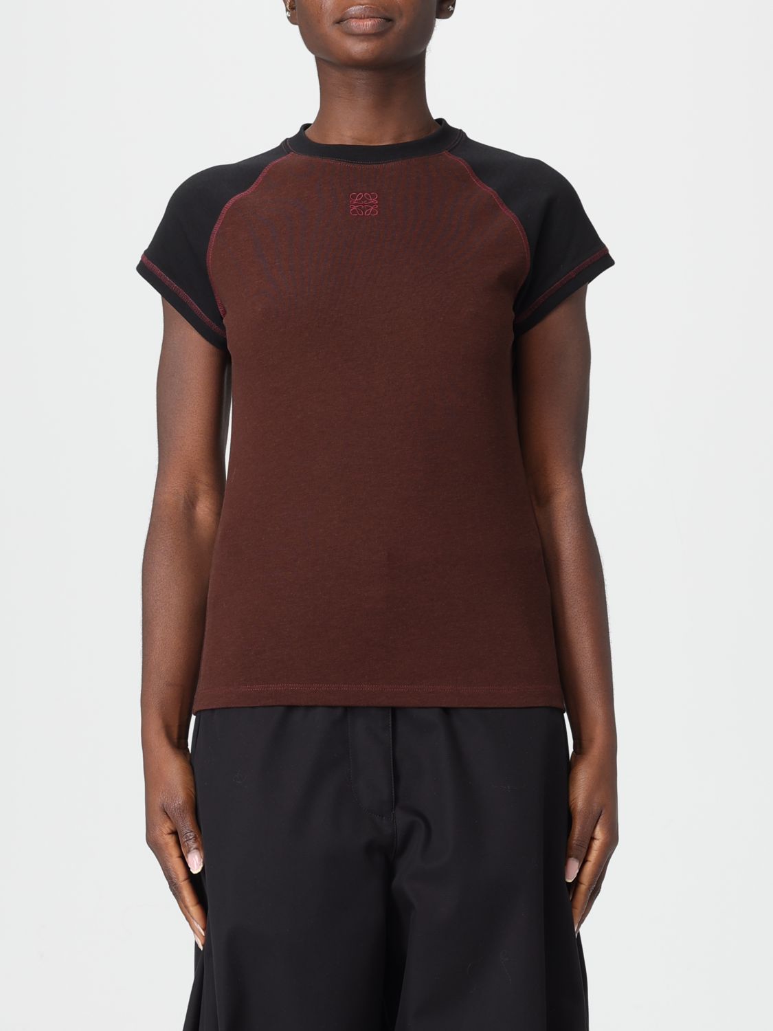 Loewe Anagram T-shirt In Brown