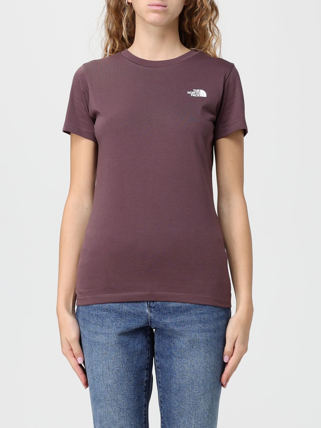 The North Face T-shirt  Woman Color Brown In Purple