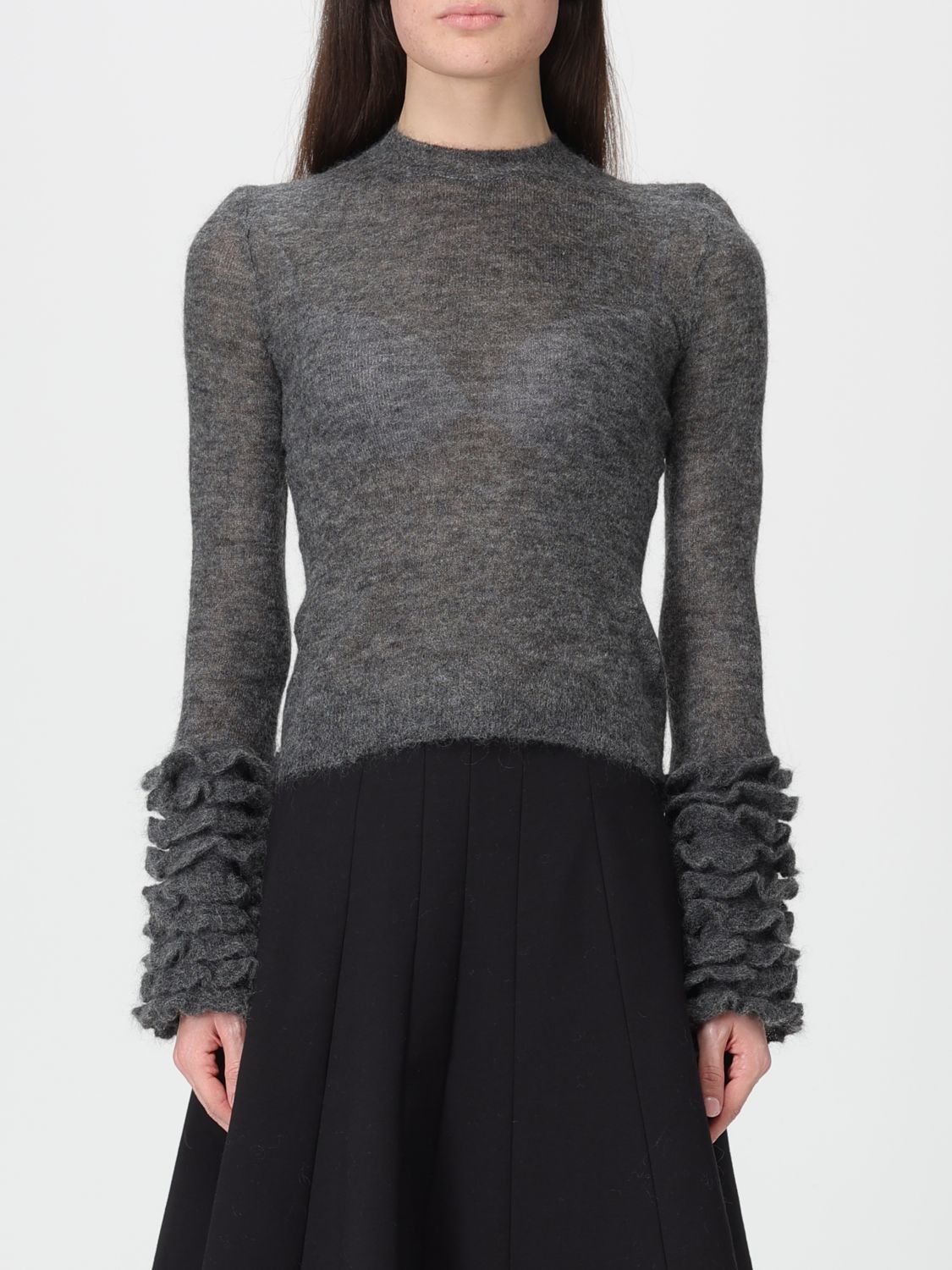Pullover AlaÏa in Mohair con rouches