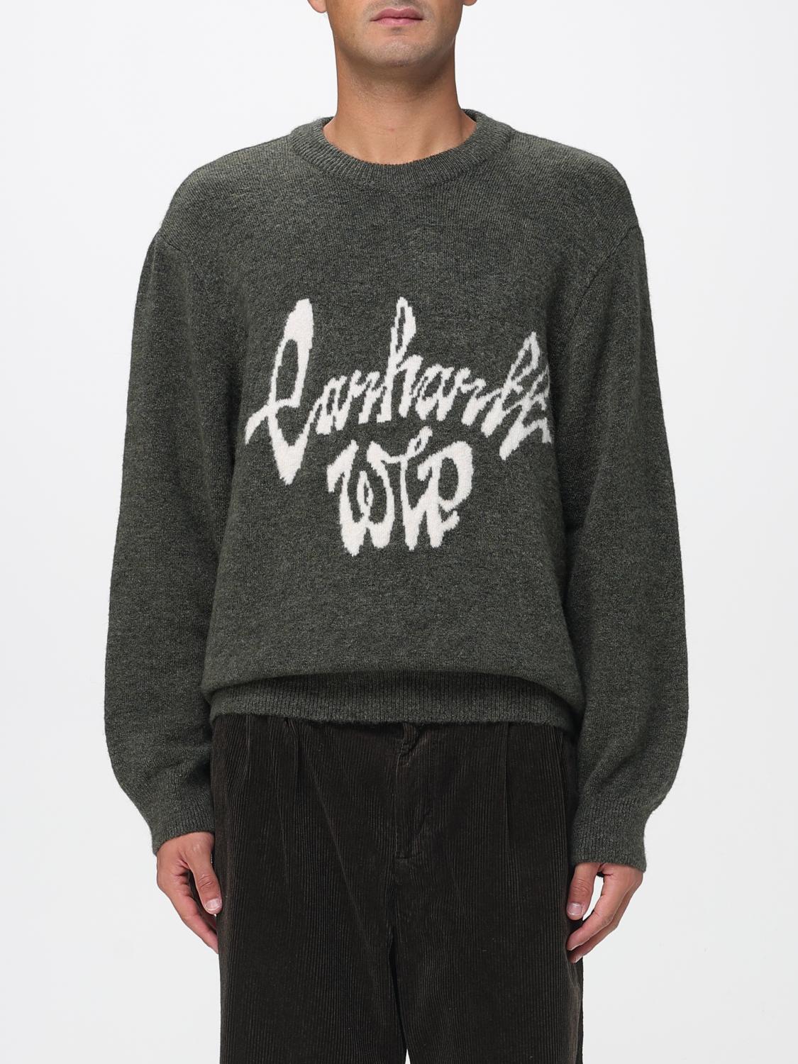 Maglia in misto lana con maxi logo Carhartt Wip