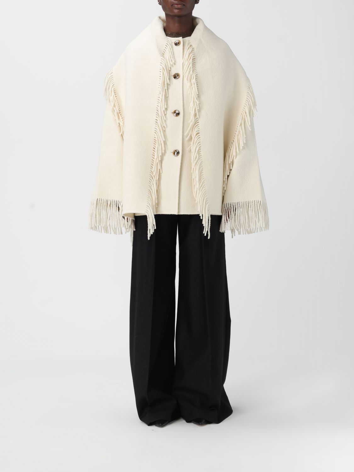 Totême Coat Toteme Woman Color White In Neutral