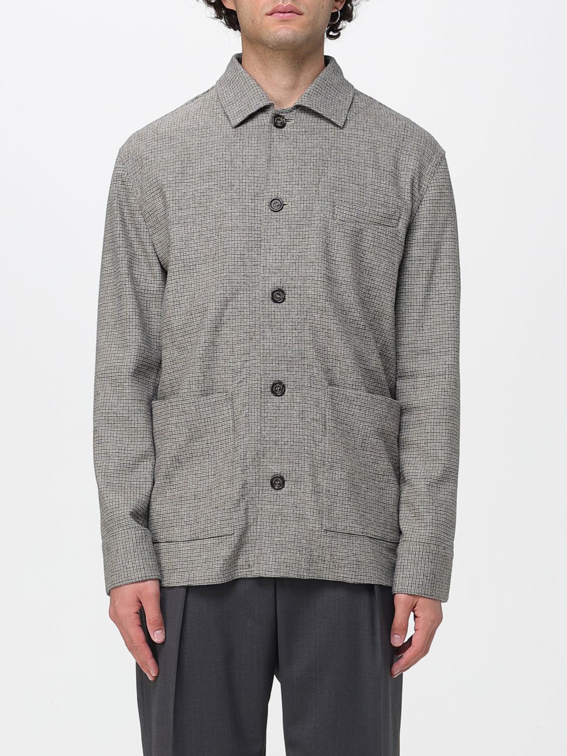 Paolo Pecora Jacket  Men Color Beige In Gray