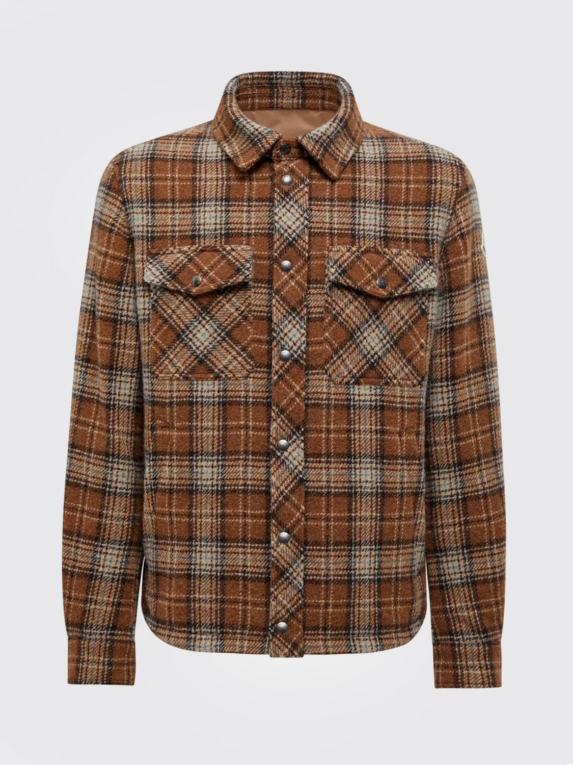 Moncler Shirt Men  In Brown