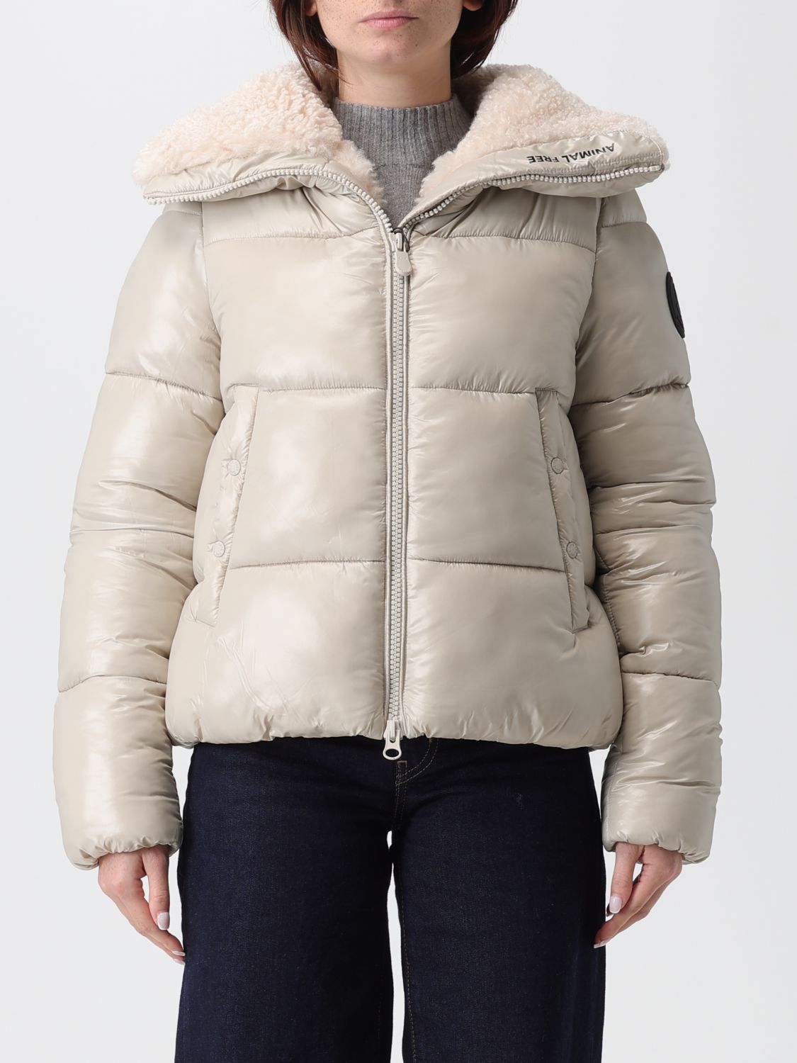 Save The Duck Jacket  Woman Color Beige In Neutral