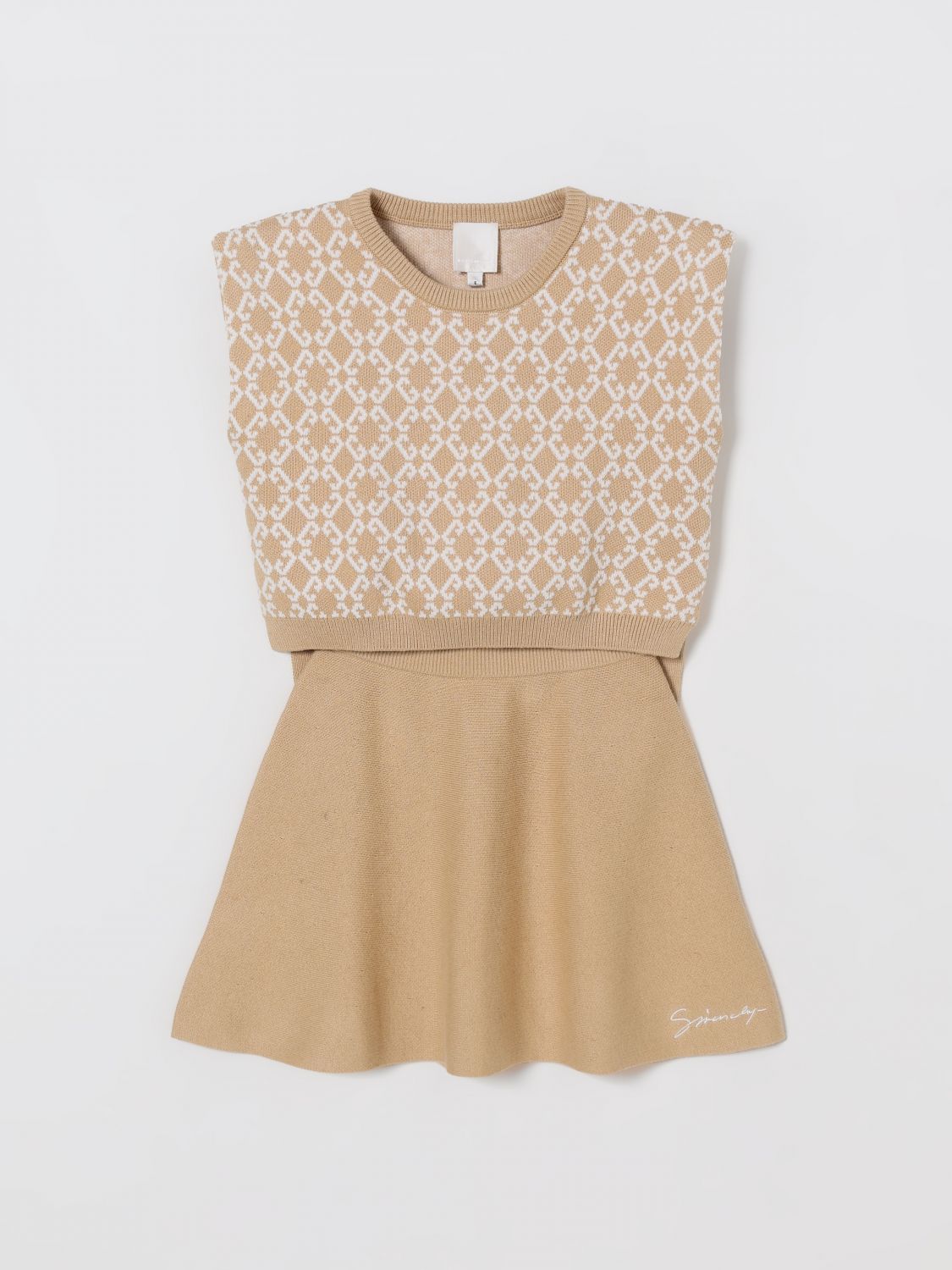 Givenchy Sweater Vest And Skirt Set In Neutral