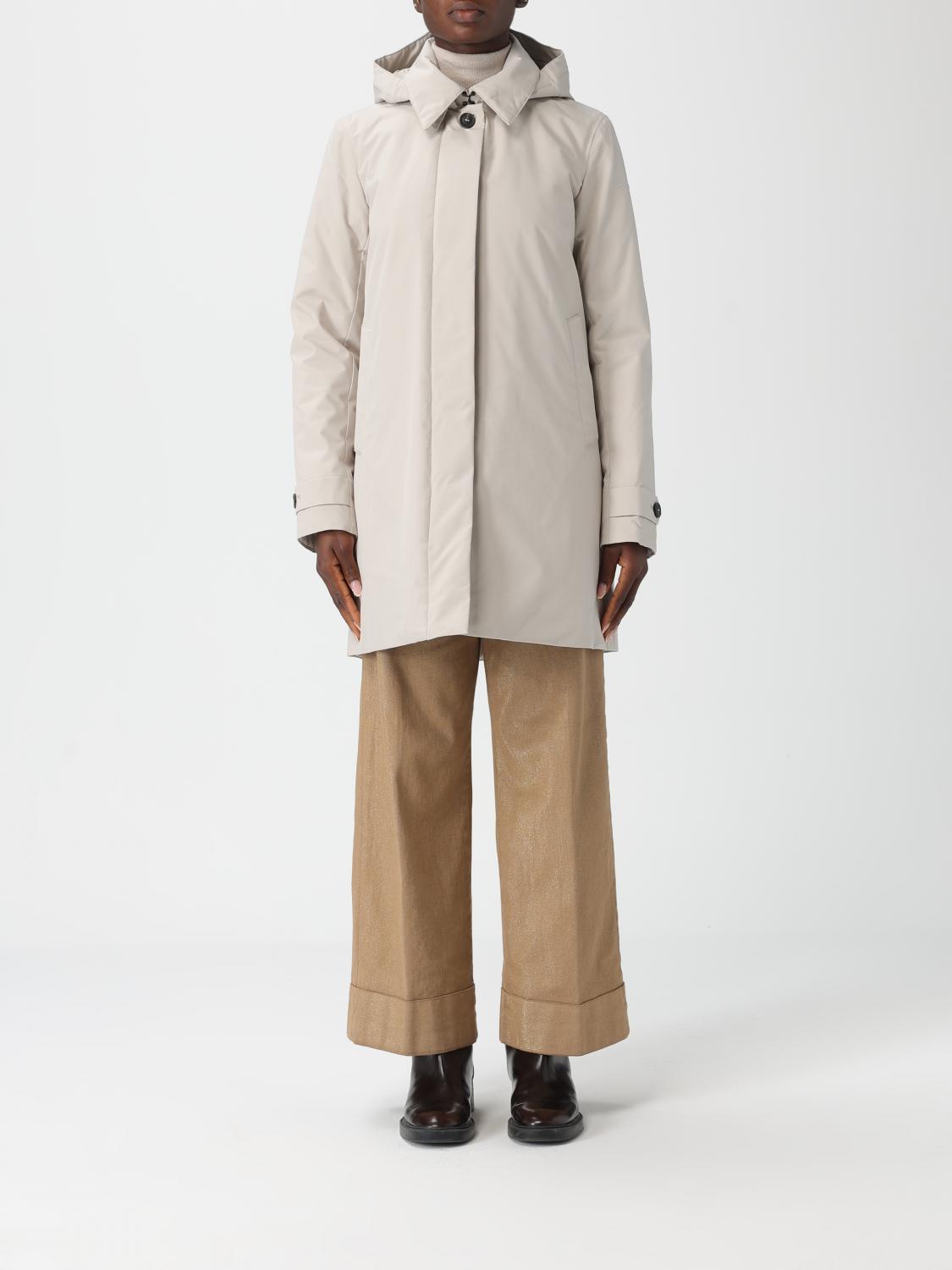 Save The Duck Coat Woman Color Rope In Brown