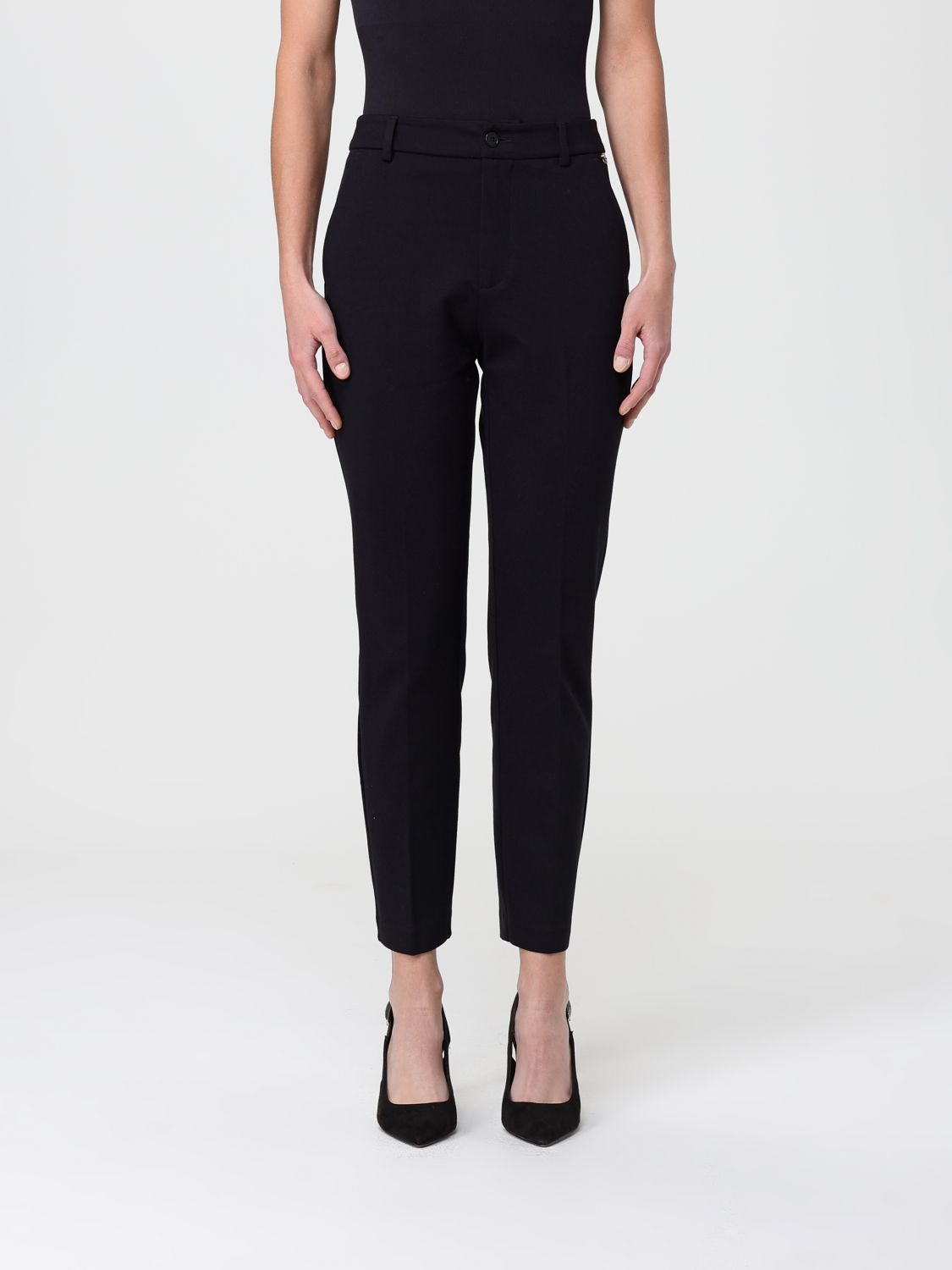 Liu •jo Pants Liu Jo Woman Color Black In Multi