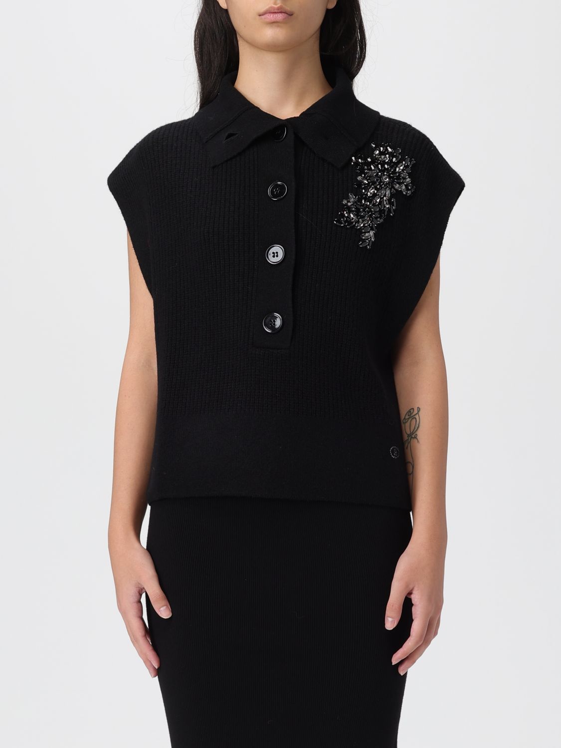 Liu •jo Sweater Liu Jo Woman Color Black In Black