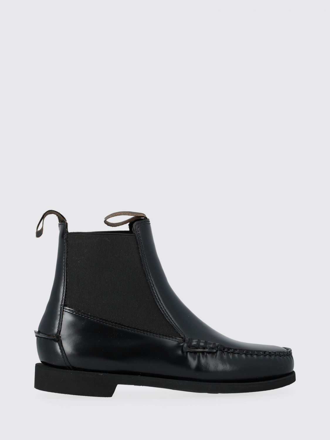 Sebago Calliope Leather Chelsea Boots In Black