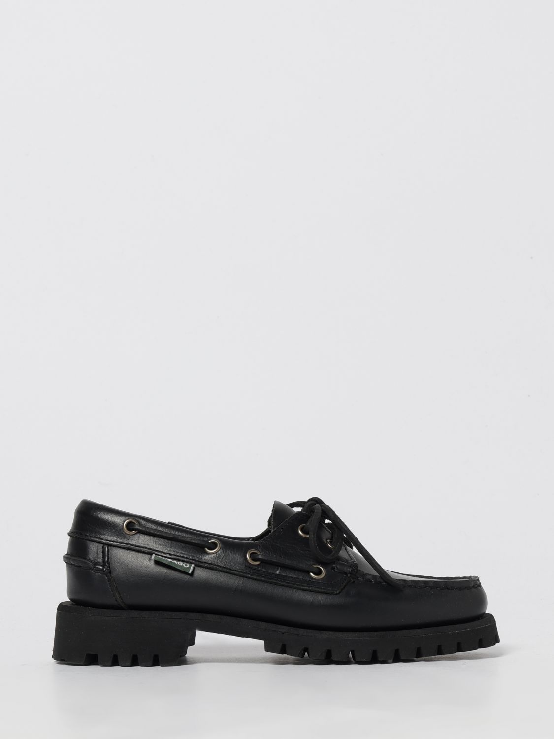 Sebago Black Ranger Moc Soft Loafers In Black