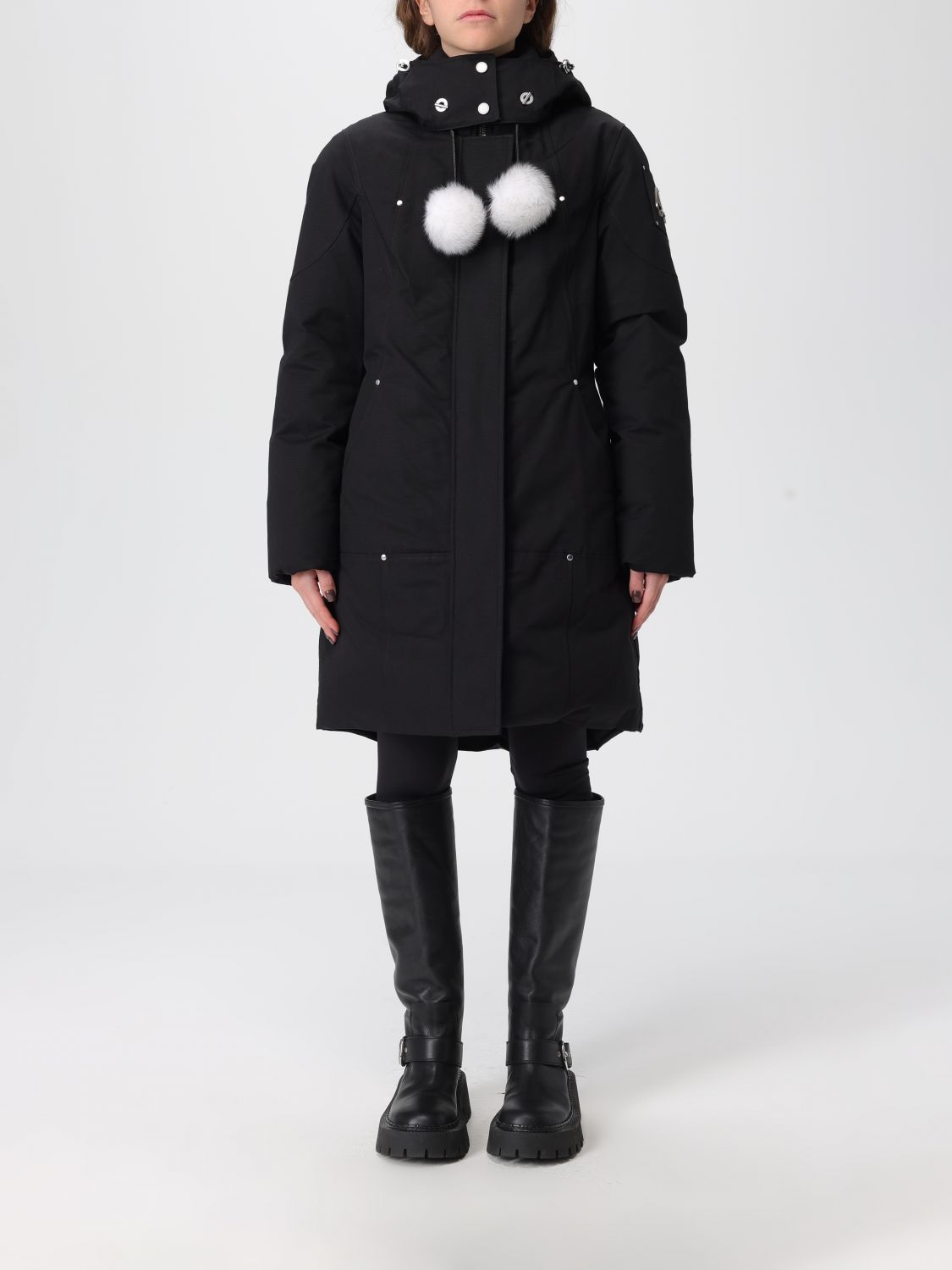 Moose Knuckles Jacket Woman Color Black In Black