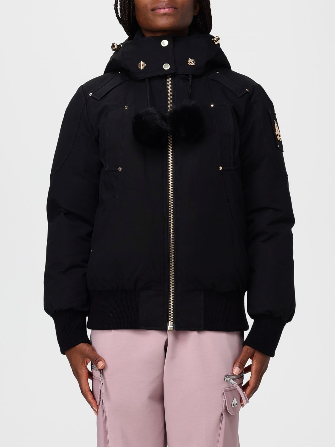 Moose Knuckles Jacket Woman Color Black In Black