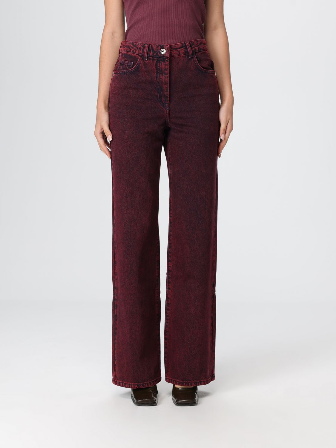 Patrizia Pepe Pants  Woman Color Red In Brown