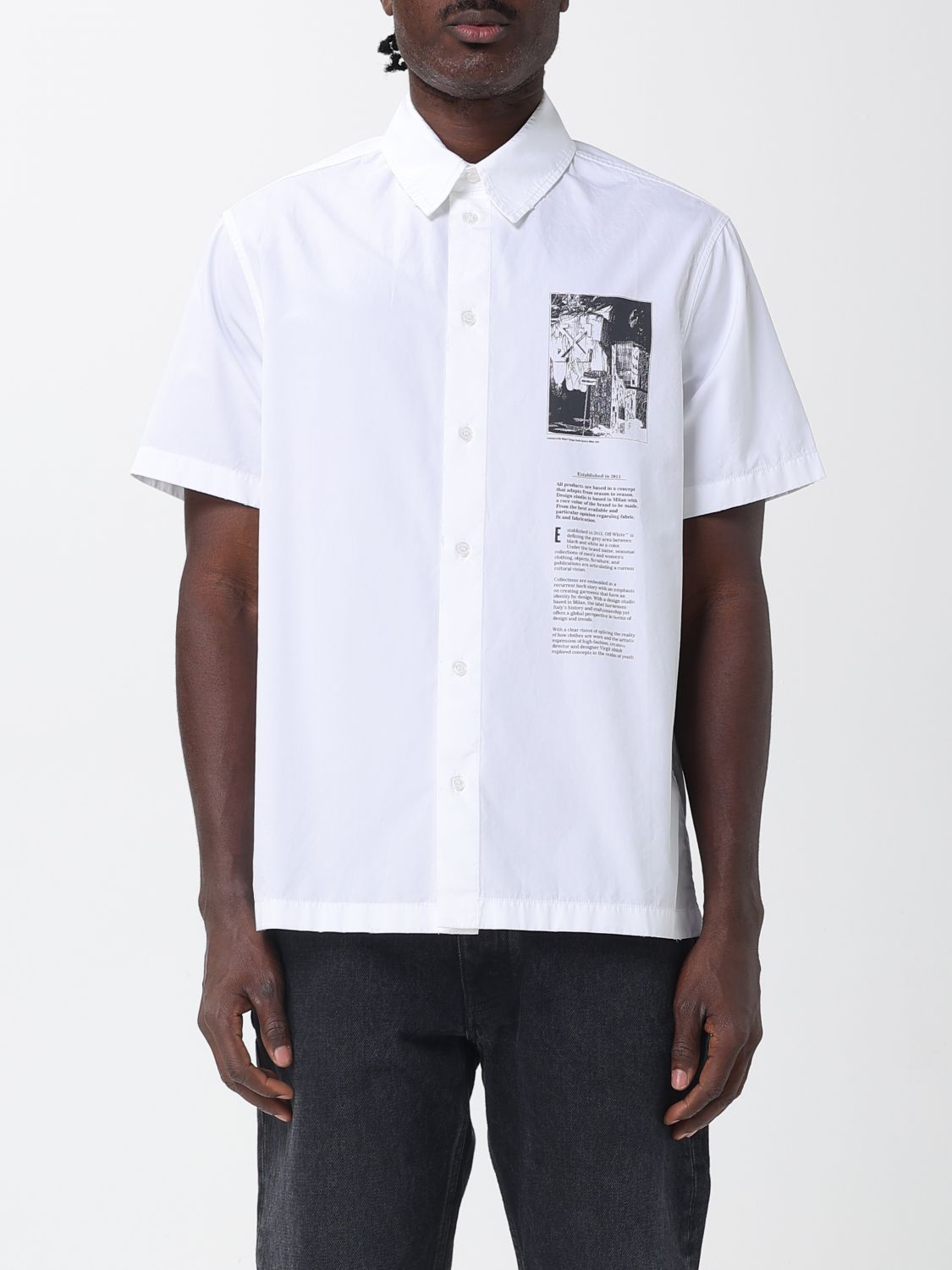 衬衫 OFF-WHITE 男士 颜色 白色