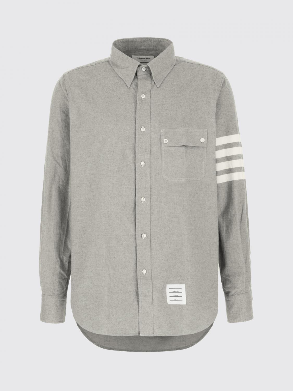 THOM BROWNE Shirt Men color Grey THOM