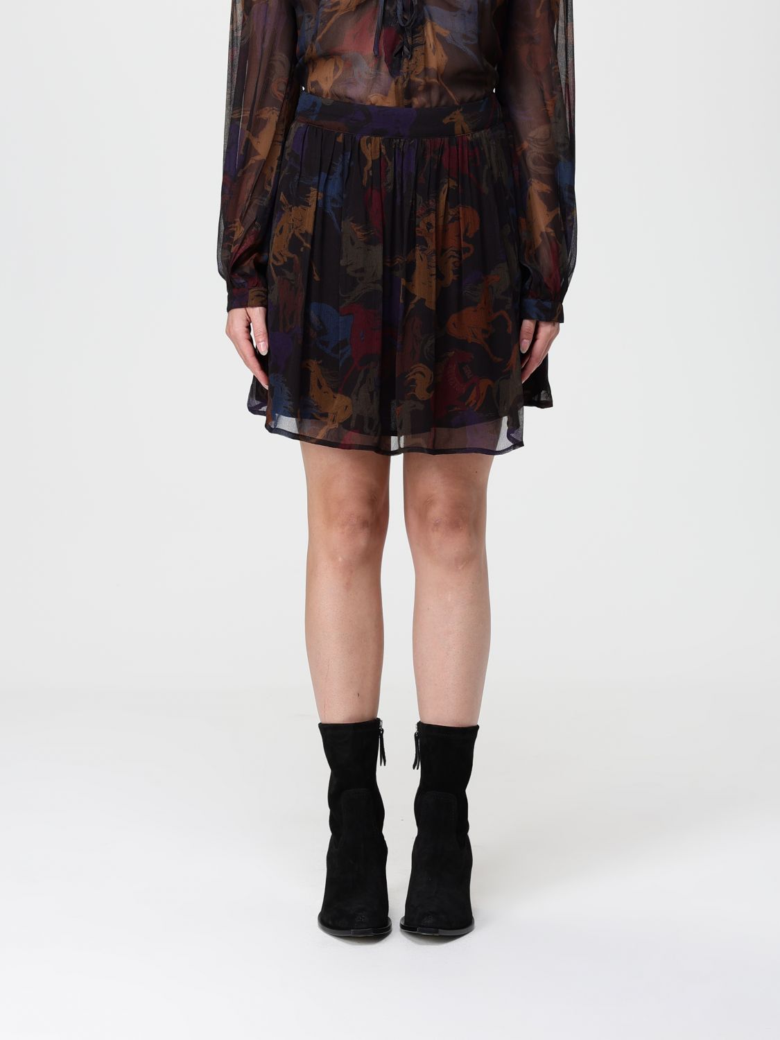Zadig & Voltaire Skirt Woman Color Brown In Black