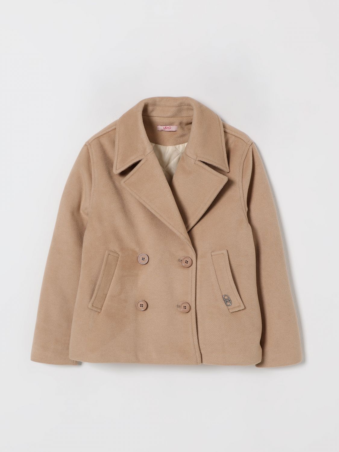 Liu •jo Coat Liu Jo Kids Color Beige In Brown