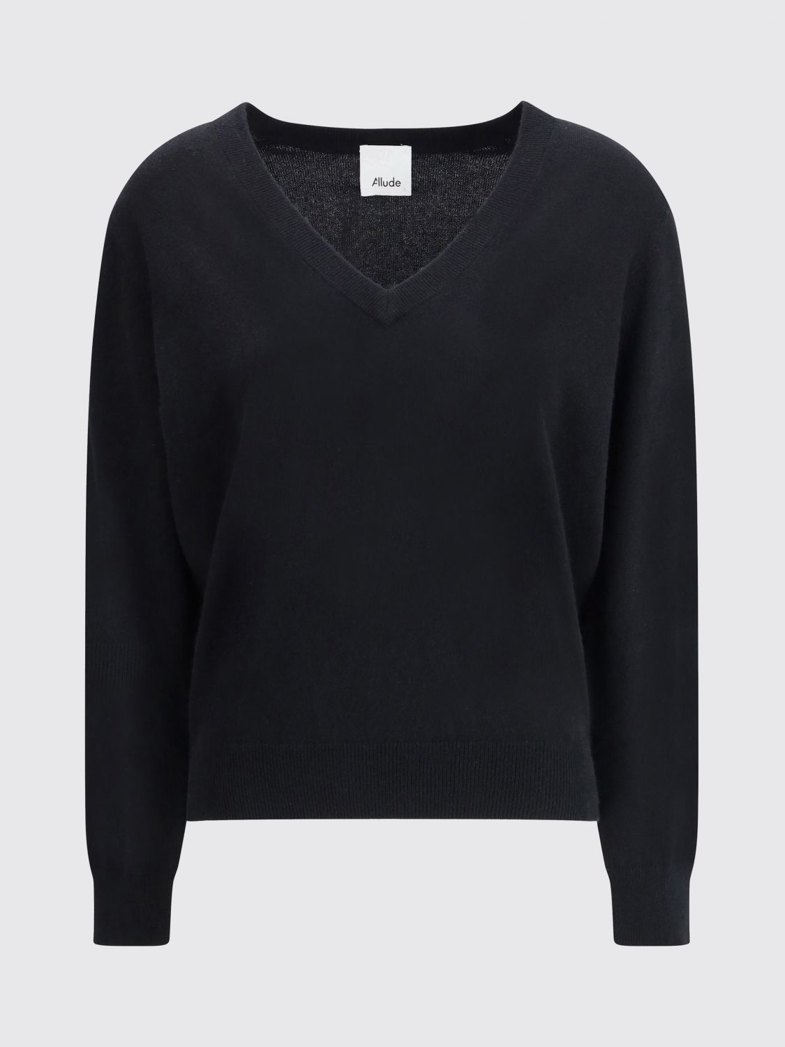 Allude Cashmere Sweater In Black